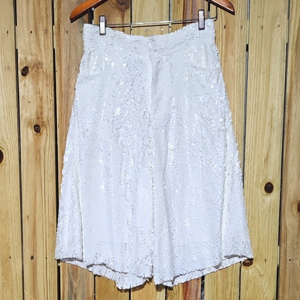 Zara Sequin Bermuda Shorts
